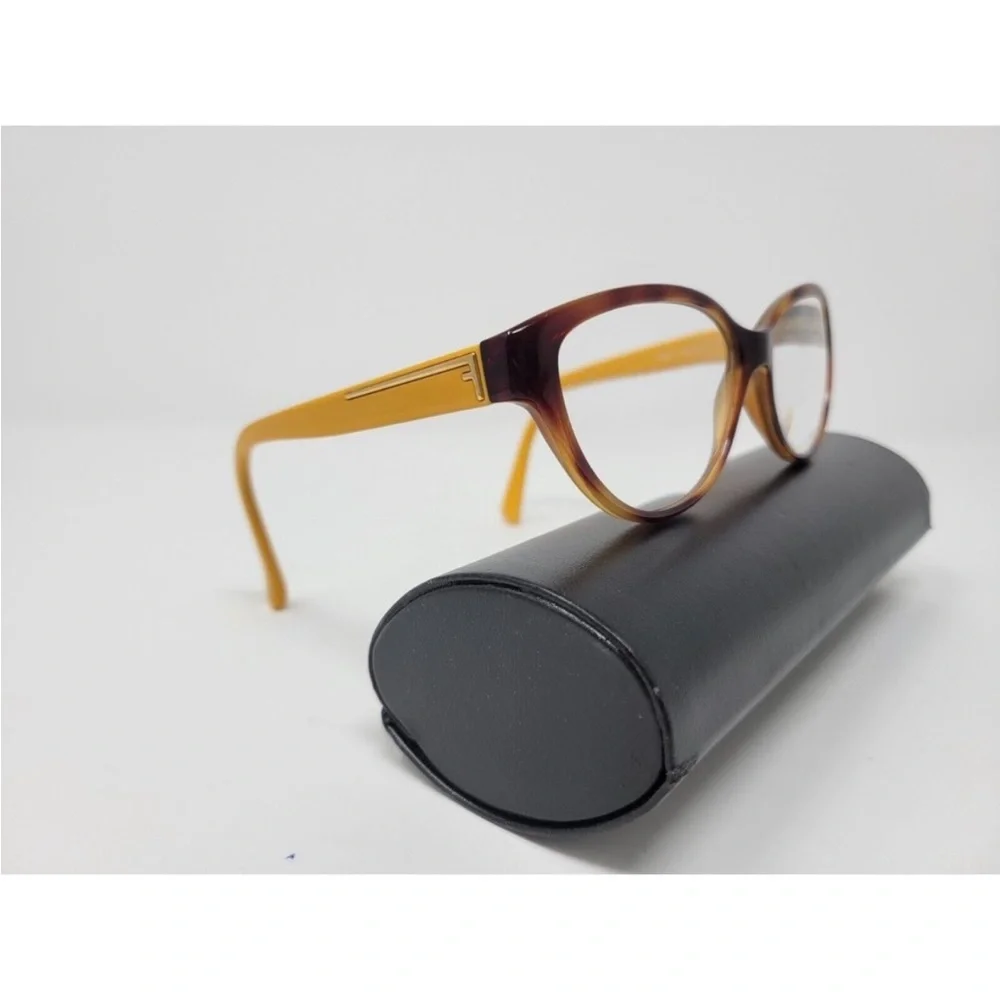 Fendi Women's Eyeglasses F1035 Tortoise/Orange Cat Eye Frame Italy 53□15 135